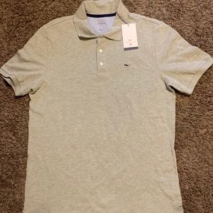 Vineyard Vines Men's Grey Polo